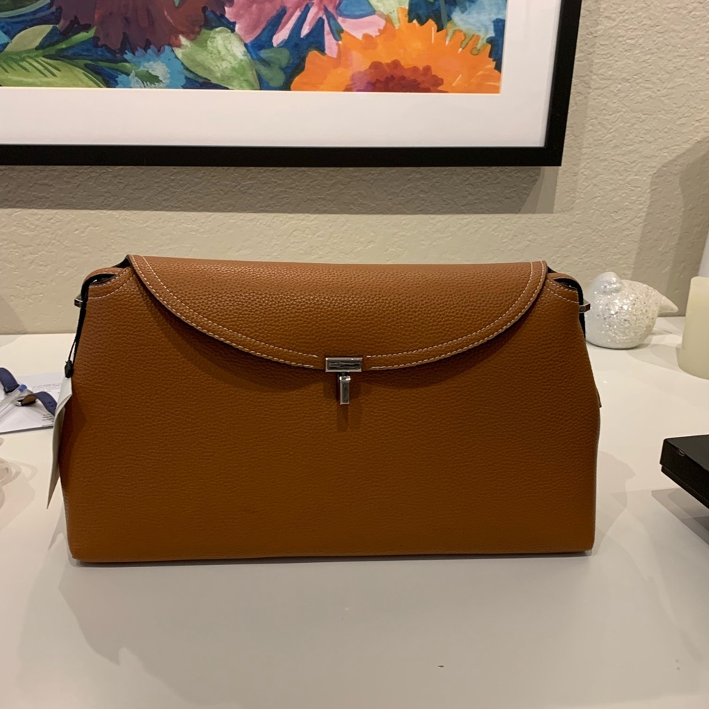 Toteme Brown Shoulder Bag with Classic Minimalist Design